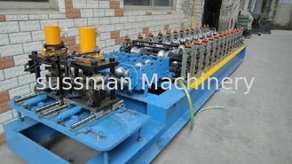 12 Roller Stations Metal Sheet Shutter Door Roll Forming Machines With 3 Ton Manual Uncoiler