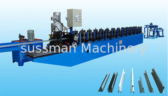 Aluminum Ceiling Tee Bar Roll Forming Equipment For Steel Ceiling T Grid Carrier