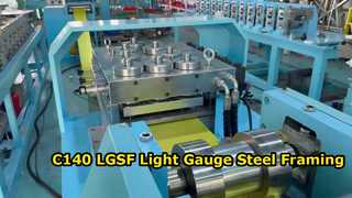 دستگاه قاب بندی فولادی گیج سبک C140 LGSF